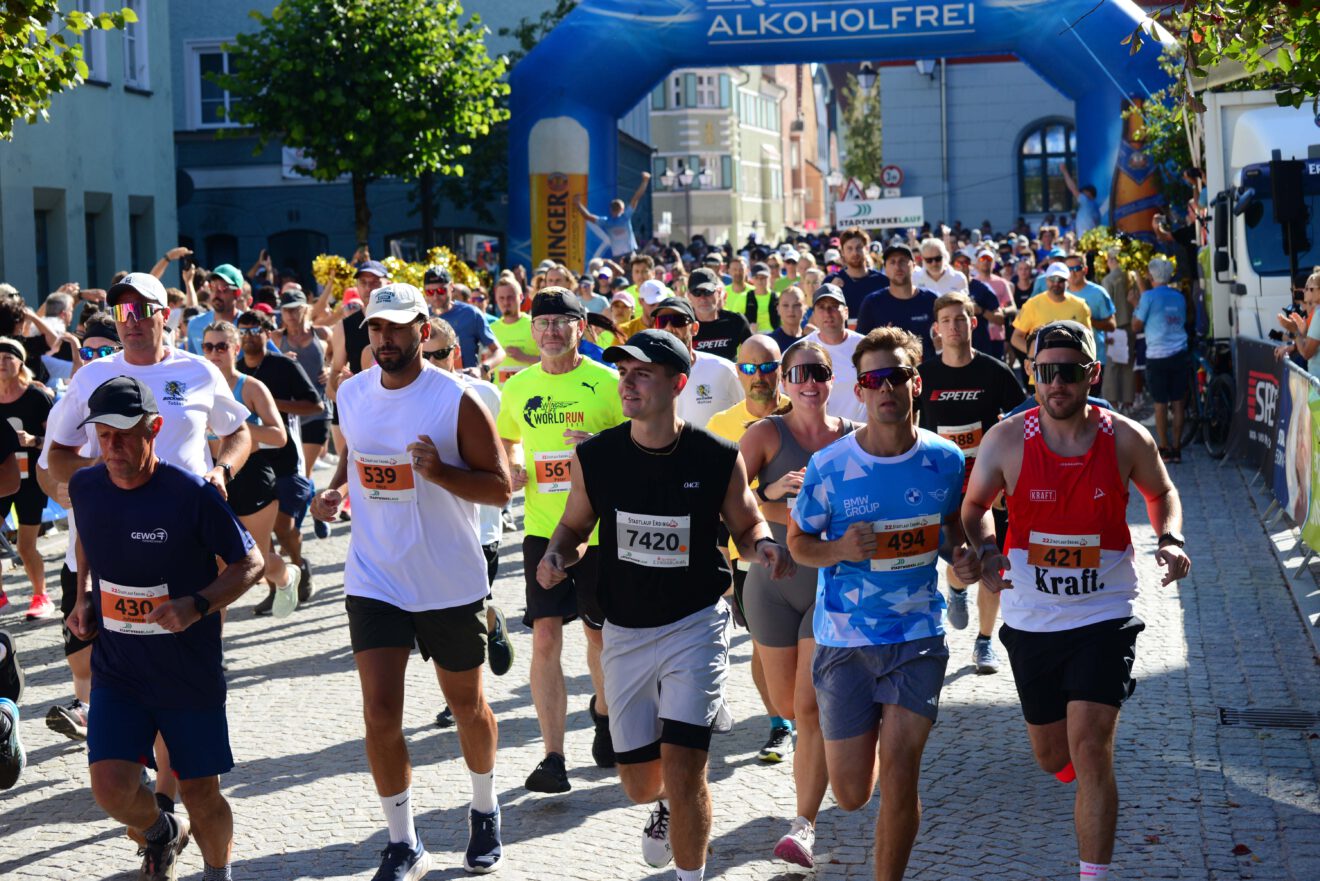Stadtlauf Erding bei Kaiserwetter