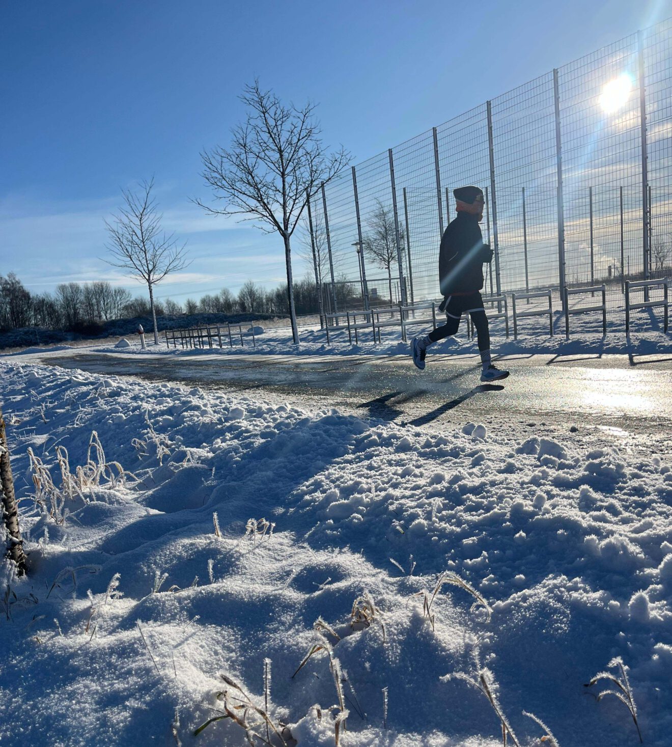 Die acht Eisheiligen bei der Winterlaufserie
