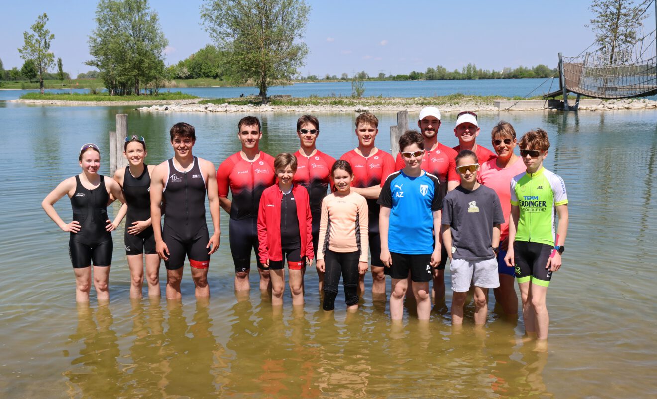 Klein gegen Groß - Trisportler eröffnen die Freiwasser-Saison